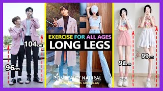 12 BEST LONGER LEGS amp SLIM STRETCH EXERCISES ALL AGES  Grow Taller Lengthen Legs Increase Height [upl. by Lakin438]