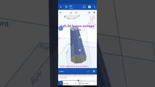 Loft 3d feature onshape tamil [upl. by Nolyat279]