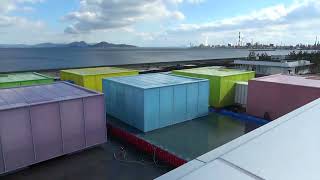 Installation of Floating Galleries at Shigeru Bans Simose Museum [upl. by Melia370]