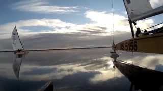 Iceboating on Lake Kegonsa Jan 1 2015 [upl. by Constanta]