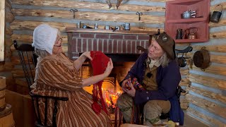 Making Your Own Fabric in the 1700s  SPRANG  WEAVING  LINEN  BLANKETS [upl. by Wedurn721]