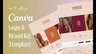 How To Use and Customize a Canva Logo Template  Easy Aesthetic Canva Logo Design in Minutes [upl. by Adia]