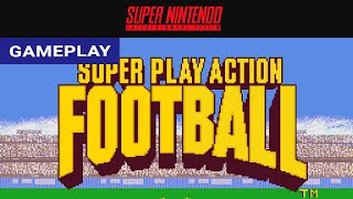 Super Play Action Football Super NES  Gameplay Clip HD  RetroGameUp [upl. by Adnohsor]