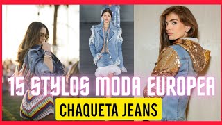 Moda y stilo 2021 👒 CHAQUETAS JEANS [upl. by Kavanagh455]