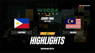 Philippines vs Malaysia GAME 2 IESF World Esports Championship 2024  MAS VS PHI ESPORTSTV [upl. by Eidnim127]