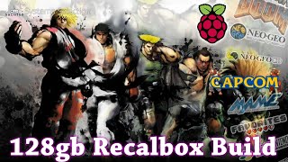 128gb Custom Retro Gaming Recalbox Build Pi 3B  15000 Games [upl. by Yvehc]