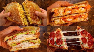 500 Calorie Panini Recipes  4 Easy High Protein Sandwiches [upl. by Aniroz]