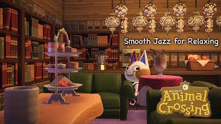 ASMR Animal Crossing Cafe Bookstore 1 hr of Smooth Jazz [upl. by Sully]