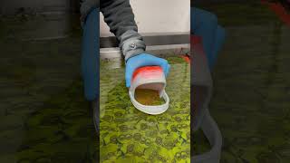 Hydro Dipping Crocs satisfyingvideo hydrodipping [upl. by Nemlaz]