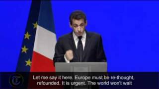 Nicolas Sarkozy France and Germany have chosen convergence [upl. by Lemcke]