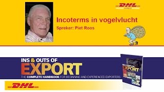 DHL Webinar Incoterms in vogelvlucht [upl. by Oiciruam398]