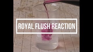 Reaction of Potassium Permanganate and Hydrogen Peroxide [upl. by Arabrab]