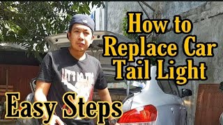 HOW TO REPLACE CAR TAIL LIGHT MITSUBISHI MIRAGE G4 2017 [upl. by Atterys]