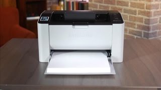 Samsung SLM2020W Printer review A bitesized monochrome laser with NFC connectivity [upl. by Adnilrem]