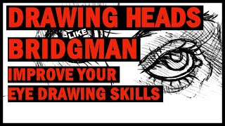 George Bridgman Heads Features and Faces  Drawing Heads Learn his Eye Construction Method [upl. by Ertemed]