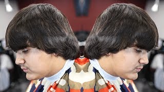 COMBOVER TRANSFORMATION HAIRCUT MID FADE  HARD PART [upl. by Siravaj181]