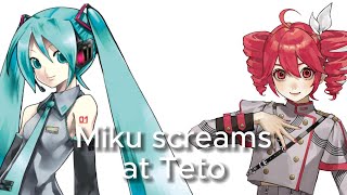 Miku Screams At Teto Talkloid [upl. by Reggie]