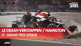 Laccident de lannée  Crash entre Verstappen et Hamilton [upl. by Galitea957]