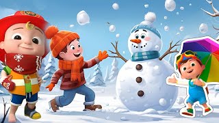 Winters Song Fun in the Snow  Nursery Rhymes amp Kids Songs [upl. by Aiekahs]