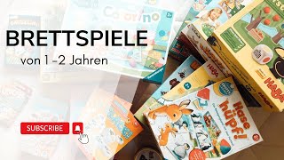 Brettspiele für Kleinkinder  unsere Favoriten [upl. by Novah969]