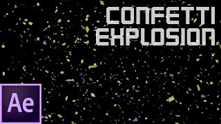 After Effects Confetti Explosion Tutorial [upl. by Lorens]