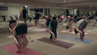 60 min Hot Yoga Class  Guided Meditation by Dr Espen WoldJensen [upl. by Nirrek]