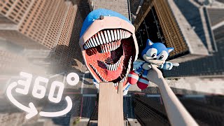 360° FEAR OF HEIGHTS SHIN SONIC TAPES EATS YOU  VR  4K [upl. by Tutt]