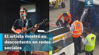 ¡No son maletas Cantante denuncia maltrato a sus instrumentos en el aeropuerto El Dorado [upl. by Youngran]