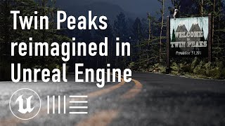 Twin Peaks in Unreal Engine Theme Song Cover amp Visualizer [upl. by Marbut]