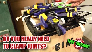 Does clamping glue joints make ANY difference [upl. by Adnirod]