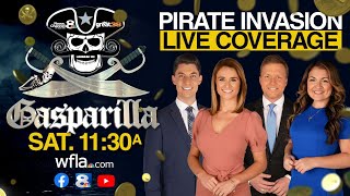 Gasparilla 2023 Pirate Invasion amp Parade Live from Tampa Florida on WFLA Now Livestream [upl. by Aicre]