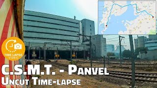 Mumbai Local Timelapse  CSMT to Panvel Uncut Journey  05 Sec Time lapse [upl. by Ahsuatan655]