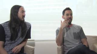 Mike Shinoda amp Steve Aoki Discuss quotA Light That Never Comesquot [upl. by Esille54]