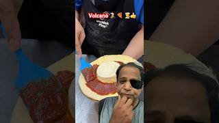 🤔Cheesy Volcano 🌋 is here🧑‍🍳👍 pizza food foodie streetfood pizzalover [upl. by Wojak]