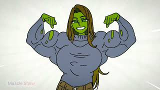 She Hulk Transformation Animated shehulktransformation [upl. by Hakkeber]