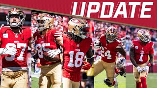 Big Practice Report 🚨 Multiple Key 49ers Players Miss Practice George Kittle Deebo Samuel  more [upl. by Afinom]