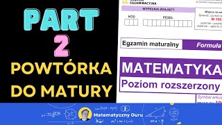 OSTATNIA POWTÓRKA DO MATURY ROZSZERZONEJ MAJ 2024 PART 2 [upl. by Yrehcaz]