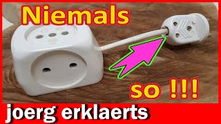 💥Stecker an Kabel anschließen Schuko Stecker montieren genial einfach DIY Tutorial No378 [upl. by Nivlem]