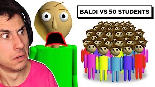 50 Players Help Me Beat Baldis Basics [upl. by Spears322]