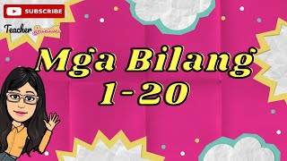 MGA BILANG 1  20 TAGALOG [upl. by Sualk]