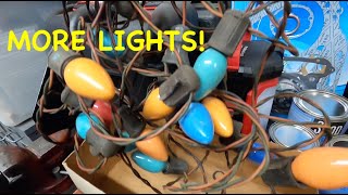 Estate Sale vintage Christmas lights and more [upl. by Assetal812]