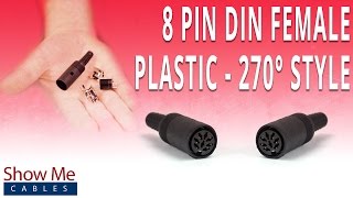 How To Install The 8 Pin DIN Female Connector 270 Degree Style  Plastic [upl. by Annekcm]