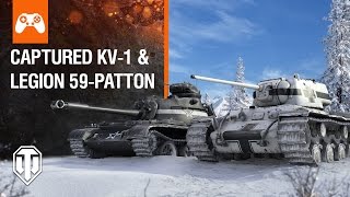 World of Tanks Console  Captured KV1 amp Legion 59Patton [upl. by Trevethick]