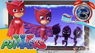 PJ Masks Owlette 2 Minute Action Toothbrush timer with Music [upl. by Neelyad]