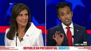 GOP Debate Recap  Vivek Ramaswamy attacks Nikki Haleys 25yearold daughter for using TikTok [upl. by Ycnuahc693]