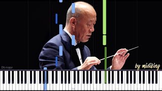 Joe Hisaishi 久石 譲  Nostalgia Synthesia Piano Tutorial [upl. by Neron]