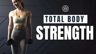 Strength Supersets  Total Body Workout with Dumbbells [upl. by Mcdermott604]