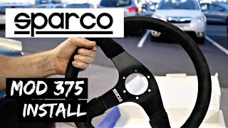 Sparco Racing Steering Wheel Install [upl. by Susejedairam]