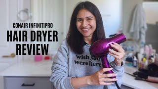 Conair Infinitipro Hair Dryer Review  I love it [upl. by Aerdna907]