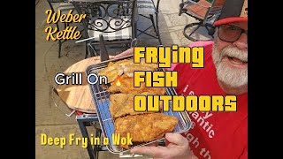 Fantastic Frying Fish on the Weber Kettle [upl. by Aitnom]